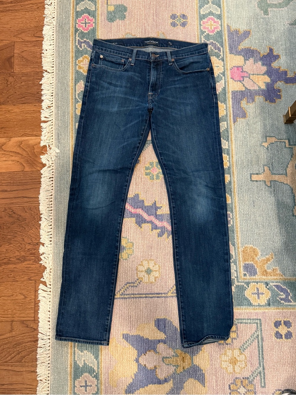 Men's Dark Blue Lucky Brand 121 Slim Jeans